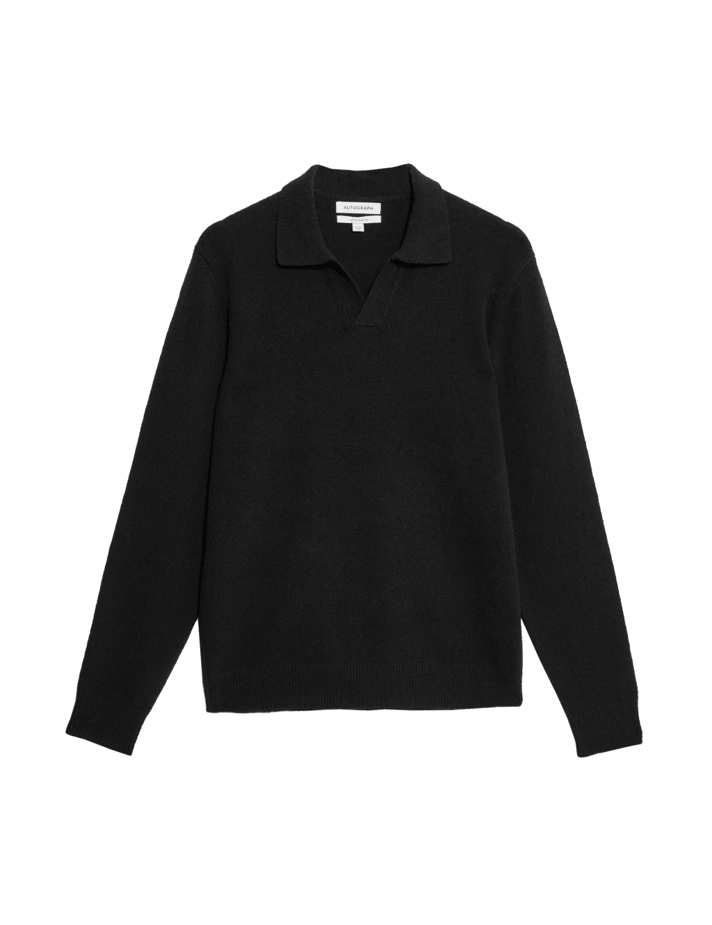 Cotton Rich Open Neck Knitted Polo Shirt 8 Cotton Rich Open Neck Knitted Polo Shirt - Image 8