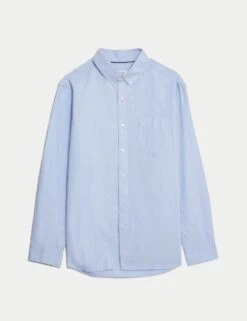 Cotton Rich Oxford Shirt 8 Cotton Rich Oxford Shirt -Marksandspencer Sale Store cotton rich oxford shirt 2