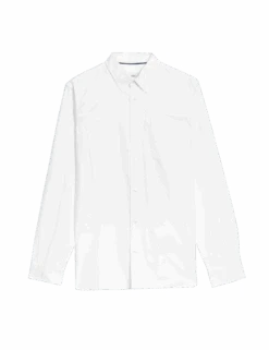 Cotton Rich Oxford Shirt 7 Cotton Rich Oxford Shirt -Marksandspencer Sale Store cotton rich oxford shirt