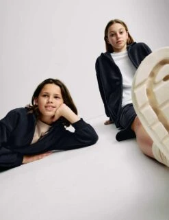 Cotton Rich Plain Hoodie (6-16 Yrs) -Marksandspencer Sale Store cotton rich plain hoodie 6 16 yrs 1 10