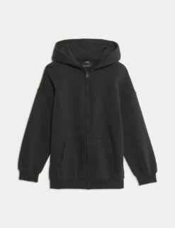 Cotton Rich Plain Hoodie (6-16 Yrs) -Marksandspencer Sale Store cotton rich plain hoodie 6 16 yrs 1 14