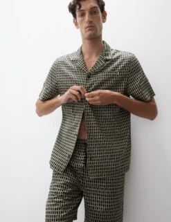 Cotton Rich Printed Pyjama Top -Marksandspencer Sale Store cotton rich printed pyjama top 7