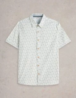 WHITE STUFF Cotton Rich Printed Shirt -Marksandspencer Sale Store cotton rich printed shirt 11
