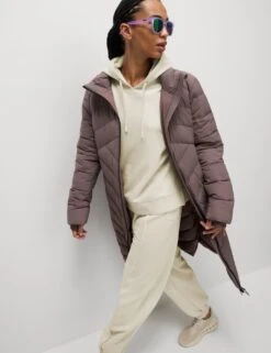 Cotton Rich Mesh Panel Relaxed Hoodie -Marksandspencer Sale Store cotton rich relaxed hoodie 8