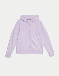 Cotton Rich Relaxed Zip Up Hoodie -Marksandspencer Sale Store cotton rich relaxed zip up hoodie 8