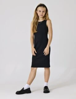 Cotton Rich Ribbed Dress (7-14 Yrs) -Marksandspencer Sale Store cotton rich ribbed dress 7 14 yrs 1 3