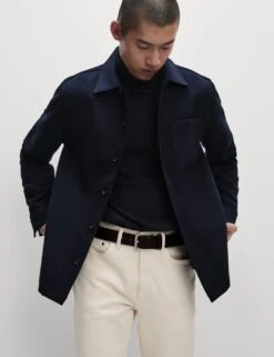 Cotton Rich Roll Neck Jumper With Wool -Marksandspencer Sale Store cotton rich roll neck jumper with wool 13