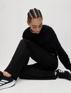 Cotton Rich Side Stripe Straight Leg Joggers -Marksandspencer Sale Store cotton rich side stripe straight leg joggers 15