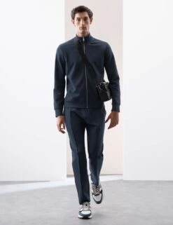 Cotton Rich Pintuck Straight Leg Joggers -Marksandspencer Sale Store cotton rich straight leg joggers 4