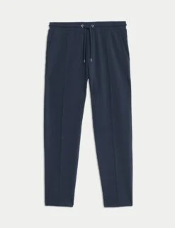 Cotton Rich Pintuck Straight Leg Joggers -Marksandspencer Sale Store cotton rich straight leg joggers 5