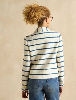 Joules Cotton Rich Striped Collared Jacket -Marksandspencer Sale Store cotton rich striped collared jacket 9
