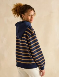 Joules Cotton Rich Striped Hoodie 22 Joules Cotton Rich Striped Hoodie -Marksandspencer Sale Store cotton rich striped hoodie 10