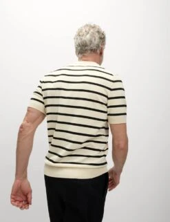 Cotton Rich Striped Knitted T-Shirt -Marksandspencer Sale Store cotton rich striped knitted t shirt 10