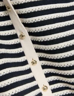 Cotton Rich Striped Knitted Waistcoat -Marksandspencer Sale Store cotton rich striped knitted waistcoat 8