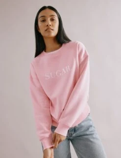 Cotton Rich Sugar Slogan Sweatshirt 13 Cotton Rich Sugar Slogan Sweatshirt -Marksandspencer Sale Store cotton rich sugar slogan sweatshirt 5