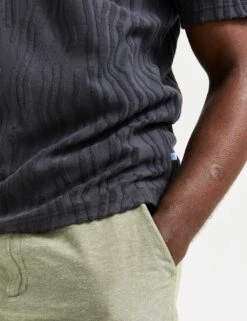 Scotch & Soda Cotton Rich Textured Jacquard Polo Shirt -Marksandspencer Sale Store cotton rich textured jacquard polo shirt 10