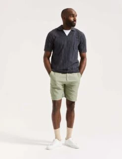 Scotch & Soda Cotton Rich Textured Jacquard Polo Shirt -Marksandspencer Sale Store cotton rich textured jacquard polo shirt 9