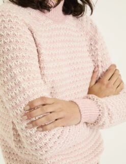 Cotton Rich Textured Striped Jumper -Marksandspencer Sale Store cotton rich textured striped jumper 7