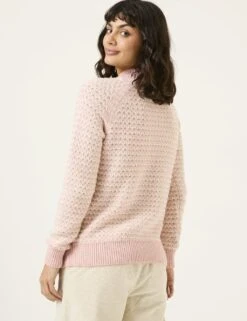 Cotton Rich Textured Striped Jumper -Marksandspencer Sale Store cotton rich textured striped jumper 8