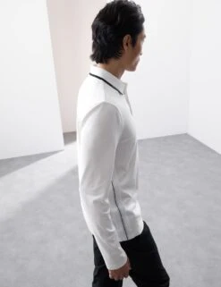 Cotton Rich Tipped Polo Shirt -Marksandspencer Sale Store cotton rich tipped polo shirt 11