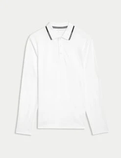 Cotton Rich Tipped Polo Shirt -Marksandspencer Sale Store cotton rich tipped polo shirt 13