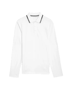 Cotton Rich Tipped Polo Shirt -Marksandspencer Sale Store cotton rich tipped polo shirt