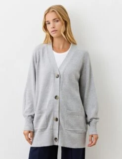 Cotton Rich V-Neck Button Front Cardigan 20 Cotton Rich V-Neck Button Front Cardigan -Marksandspencer Sale Store cotton rich v neck button front cardigan 4