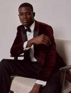 Cotton Rich Velvet Suit Jacket -Marksandspencer Sale Store cotton rich velvet suit jacket 14