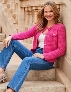 Cotton Rich Waffle Knit Sparkly Cardigan -Marksandspencer Sale Store cotton rich waffle knit sparkly cardigan 9