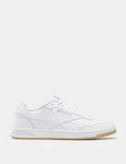 Reebok Court Advance Leather Lace Up Trainers -Marksandspencer Sale Store court advance leather lace up trainers 11
