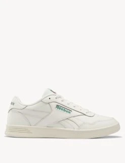 Reebok Court Advance Leather Lace Up Trainers -Marksandspencer Sale Store court advance leather lace up trainers 17