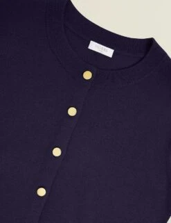 Crew Neck Cardigan With Wool -Marksandspencer Sale Store crew neck cardigan with wool 11