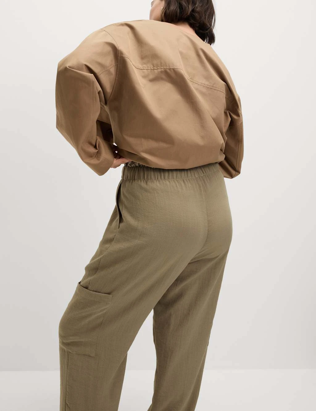 Crinkle Cargo Cuffed Joggers 14 Crinkle Cargo Cuffed Joggers - Image 14