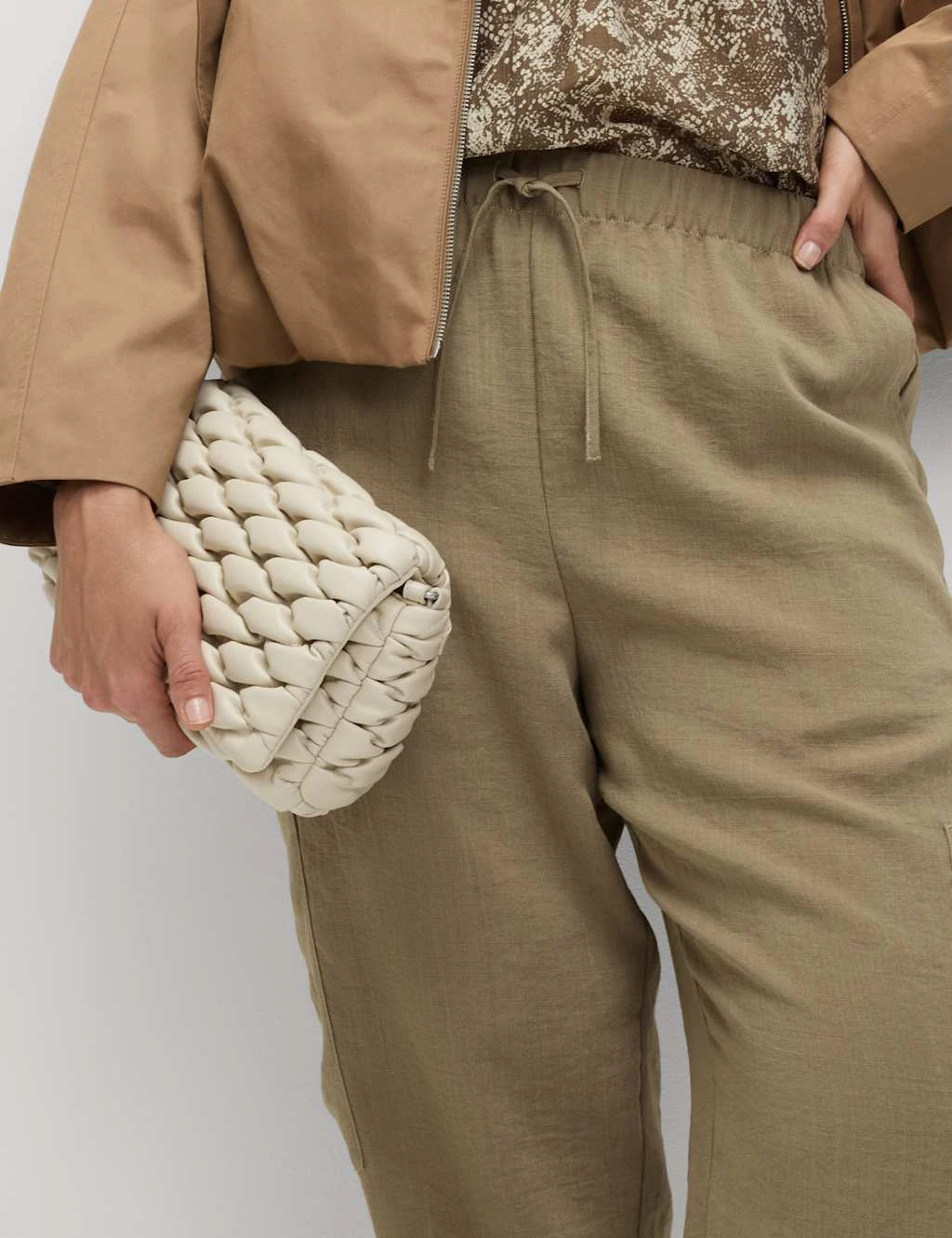 Crinkle Cargo Cuffed Joggers 15 Crinkle Cargo Cuffed Joggers - Image 15