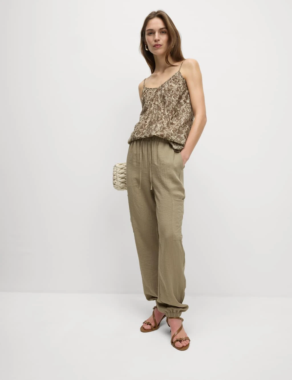 Crinkle Cargo Cuffed Joggers 10 Crinkle Cargo Cuffed Joggers - Image 10