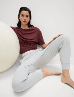 Go Balance Cuffed Yoga Jogger -Marksandspencer Sale Store cuffed tapered joggers 8