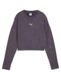 Puma Dare To Relaxed Pure Cotton Crop Sweatshirt -Marksandspencer Sale Store dare to relaxed pure cotton crop sweatshirt 6