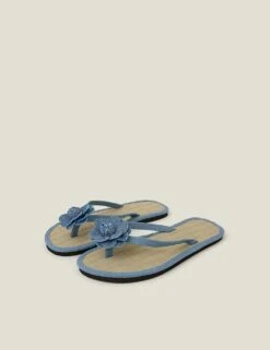 Accessorize Denim Corsage Flip Flops 14 Accessorize Denim Corsage Flip Flops -Marksandspencer Sale Store denim corsage flip flops 6