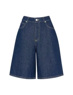 Whistles Denim High Waisted Knee Length Shorts -Marksandspencer Sale Store denim high waisted knee length shorts 5