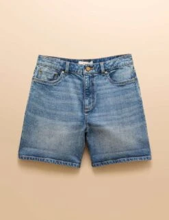 Joules Denim Turn-Up Shorts -Marksandspencer Sale Store denim turn up shorts 6