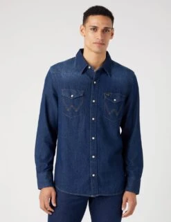 Wrangler Denim Western Shirt -Marksandspencer Sale Store denim western shirt 6