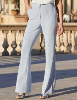 Diamanté Tailored Flared Trousers -Marksandspencer Sale Store diamant tailored flared trousers 8