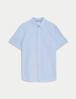 Easy Iron Cotton Rich Oxford Shirt 22 Easy Iron Cotton Rich Oxford Shirt -Marksandspencer Sale Store easy iron cotton rich oxford shirt 5