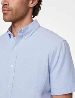 Easy Iron Cotton Rich Oxford Shirt 23 Easy Iron Cotton Rich Oxford Shirt -Marksandspencer Sale Store easy iron cotton rich oxford shirt 6