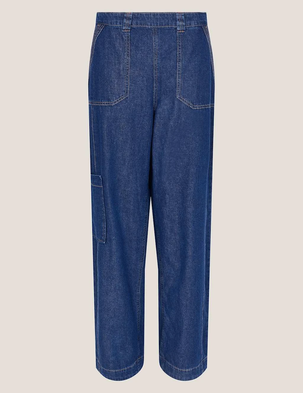 MONSOON Elasticated High Waisted Straight Leg Jeans 6 MONSOON Elasticated High Waisted Straight Leg Jeans - Image 6