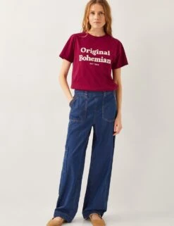 MONSOON Elasticated High Waisted Straight Leg Jeans 18 MONSOON Elasticated High Waisted Straight Leg Jeans -Marksandspencer Sale Store elasticated high waisted straight leg jeans 8