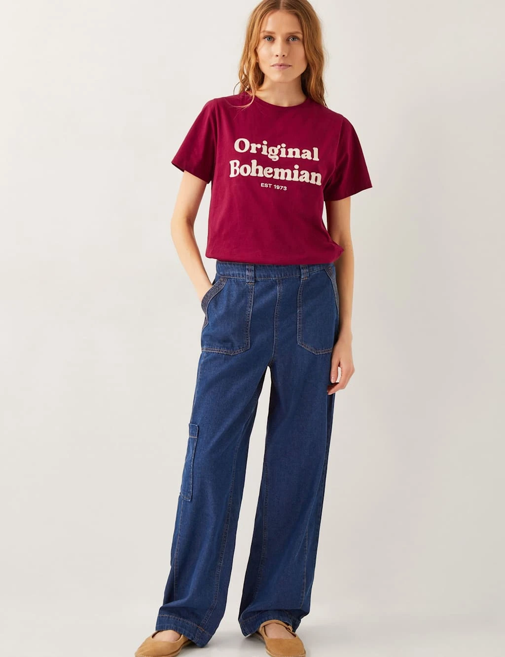 MONSOON Elasticated High Waisted Straight Leg Jeans 9 MONSOON Elasticated High Waisted Straight Leg Jeans - Image 9