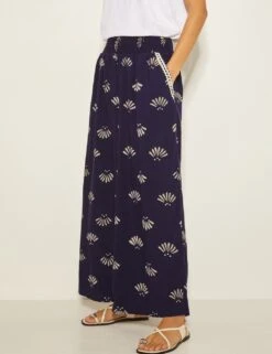 MONSOON Elasticated Waist Straight Leg Trousers 14 MONSOON Elasticated Waist Straight Leg Trousers -Marksandspencer Sale Store elasticated waist straight leg trousers 6