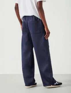 Harrison Elasticated Waist Wide Leg Joggers -Marksandspencer Sale Store elasticated waist wide leg joggers 11