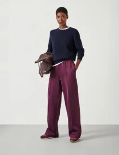 Harrison Elasticated Waist Wide Leg Joggers -Marksandspencer Sale Store elasticated waist wide leg joggers 4